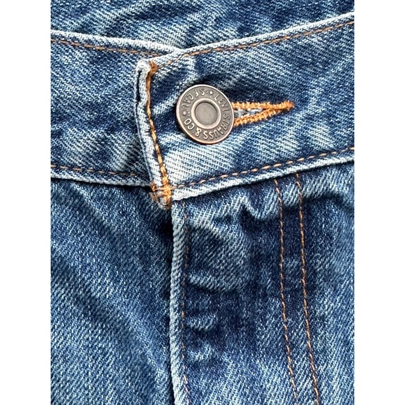 Levi’s 505C Orange Tab Remastered Tie Dye Patchwork Distressed Denim Shorts W42 - Picture 8 of 11